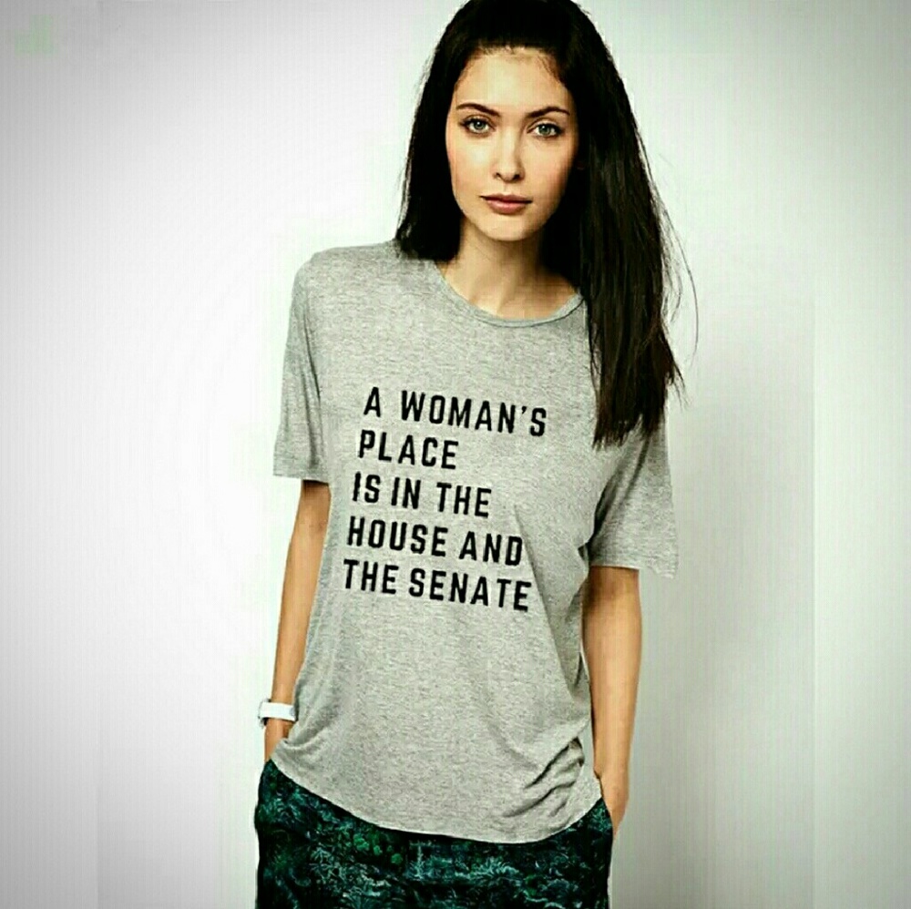 House + Senate Feminist Graphic Text Tee - Picture 4 of 8